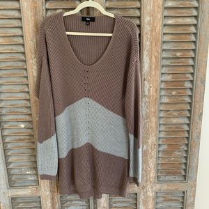A sweater dress for fall.